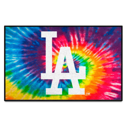 Los Angeles Dodgers Tie Dye Starter Mat Accent Rug - 19in. x 30in. - Los Angeles Dodgers