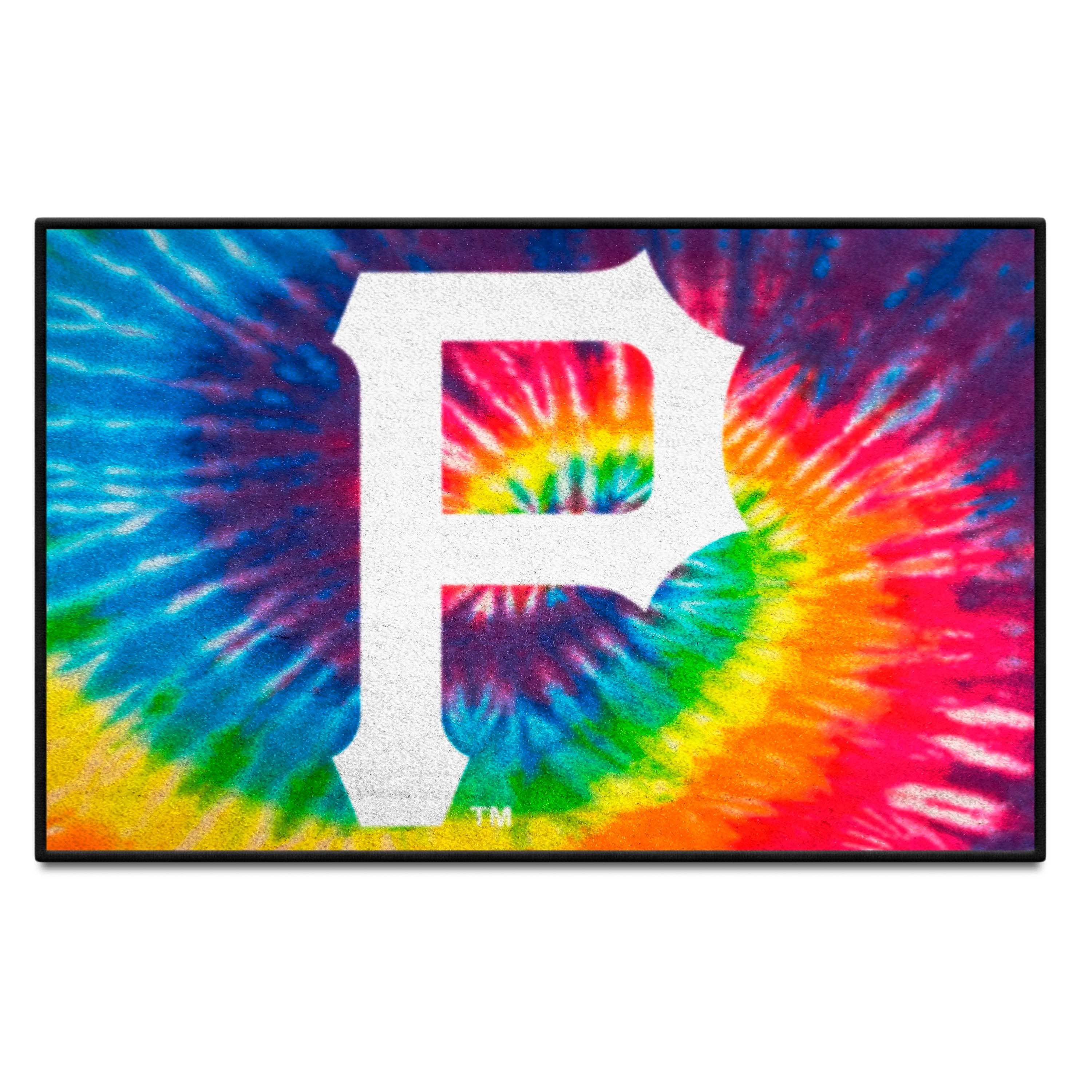 Pittsburgh Pirates Tie Dye Starter Mat Accent Rug - 19in. x 30in. - Pittsburgh Pirates