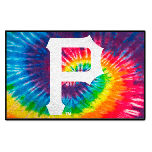 Pittsburgh Pirates Tie Dye Starter Mat Accent Rug - 19in. x 30in.