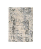 8' X 10' Ivory Blue Machine Woven Abstract Indoor Area Rug - Homeroots