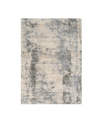 8' X 10' Ivory Blue Machine Woven Abstract Indoor Area Rug