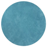 8' Round  Polyester Highlighter Blue Area Rug - Homeroots