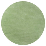 8' Green Round Hand Woven Area Rug - Homeroots