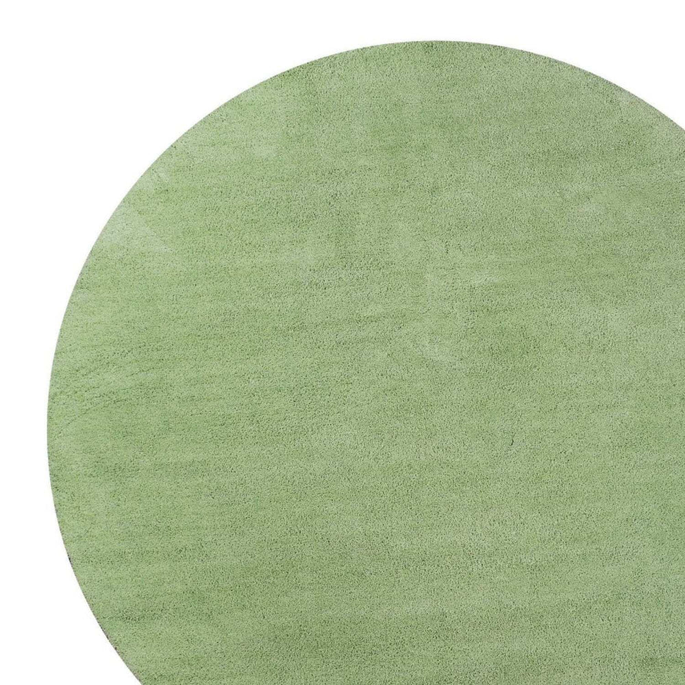 8' Green Round Hand Woven Area Rug - Homeroots - Flyclothing LLC