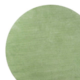 8' Green Round Hand Woven Area Rug - Homeroots
