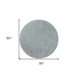 8' Round Polyester Blue Heather Area Rug - Homeroots - Flyclothing LLC