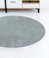 8' Round Polyester Blue Heather Area Rug - Homeroots - Flyclothing LLC