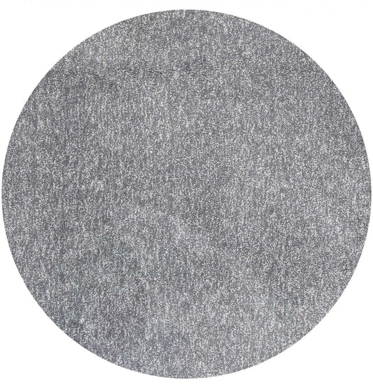 8' Gray Round Hand Woven Area Rug - Homeroots - Flyclothing LLC