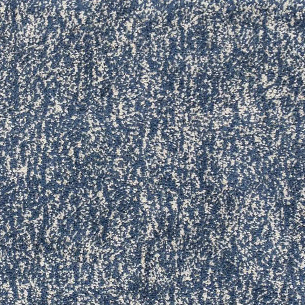8' Indigo Ivory Heather Round Indoor Shag Rug - Homeroots - Flyclothing LLC