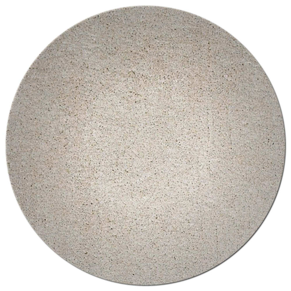 8' Round Polyester Ivory Area Rug - Homeroots - Flyclothing LLC