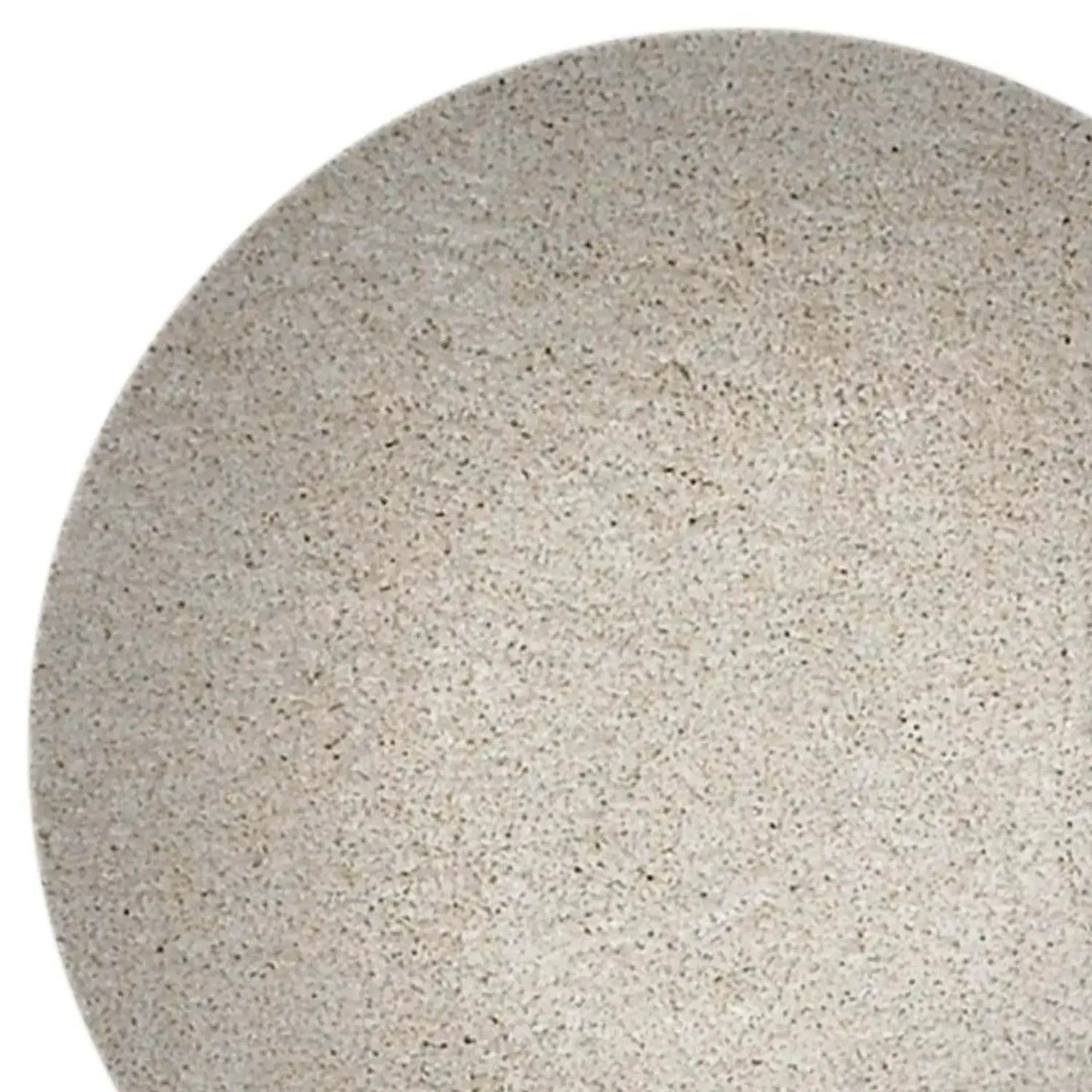 8' Round Polyester Ivory Area Rug - Homeroots - Flyclothing LLC
