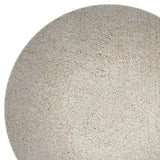 8' Round Polyester Ivory Area Rug - Homeroots - Flyclothing LLC
