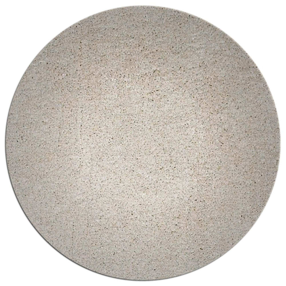8' Round Polyester Ivory Area Rug - Homeroots - Flyclothing LLC