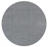 8' Round  Polyester Grey Area Rug - Homeroots