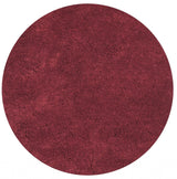 8' Red Round Indoor Shag Rug - Homeroots - Flyclothing LLC