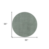 8' Round Polyester Slate Area Rug - Homeroots - Flyclothing LLC
