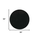 8' Espresso Brown Round Indoor Shag Rug - Homeroots - Flyclothing LLC