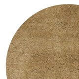 8' Round Polyester Gold Area Rug - Homeroots - Flyclothing LLC