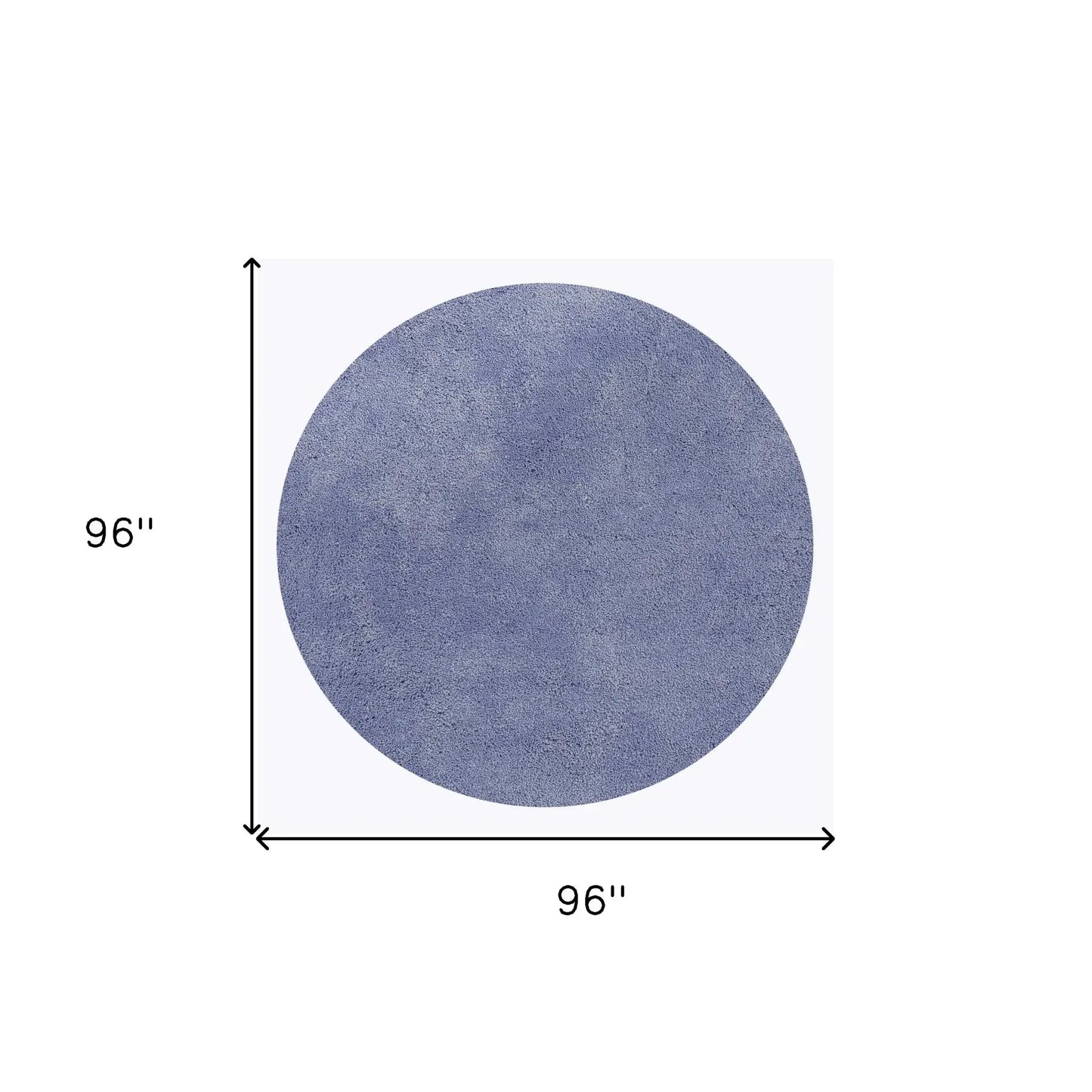 8' Round Polyester Purple Area Rug - Homeroots - Flyclothing LLC