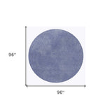 8' Round Polyester Purple Area Rug - Homeroots - Flyclothing LLC
