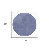 8' Round Polyester Purple Area Rug - Homeroots - Flyclothing LLC