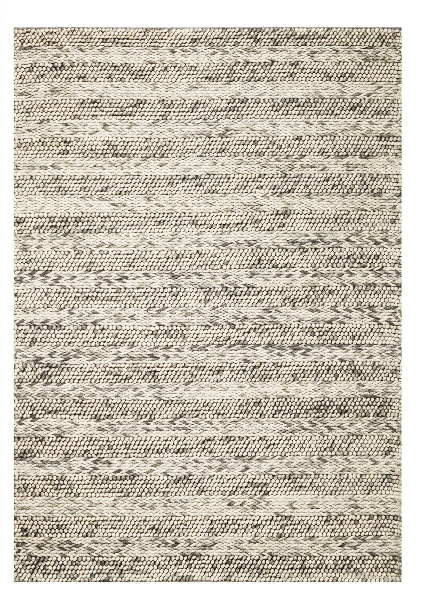 5' X 7' Wool Grey Area Rug - Homeroots - Flyclothing LLC
