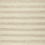 5' X 7' White Ivory Hand Woven Knobby Cornish Stripe Indoor Area Rug - Homeroots - Flyclothing LLC
