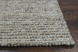 5' X 7' Natural Wool Boucle Berber Style Area Rug - Homeroots - Flyclothing LLC
