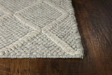 5' X 7'  Wool Grey Area Rug - Homeroots