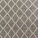 5' X 7' Dark Gray and Ivory Wool Diamond Hand Woven Berber Area Rug - Homeroots - Flyclothing LLC