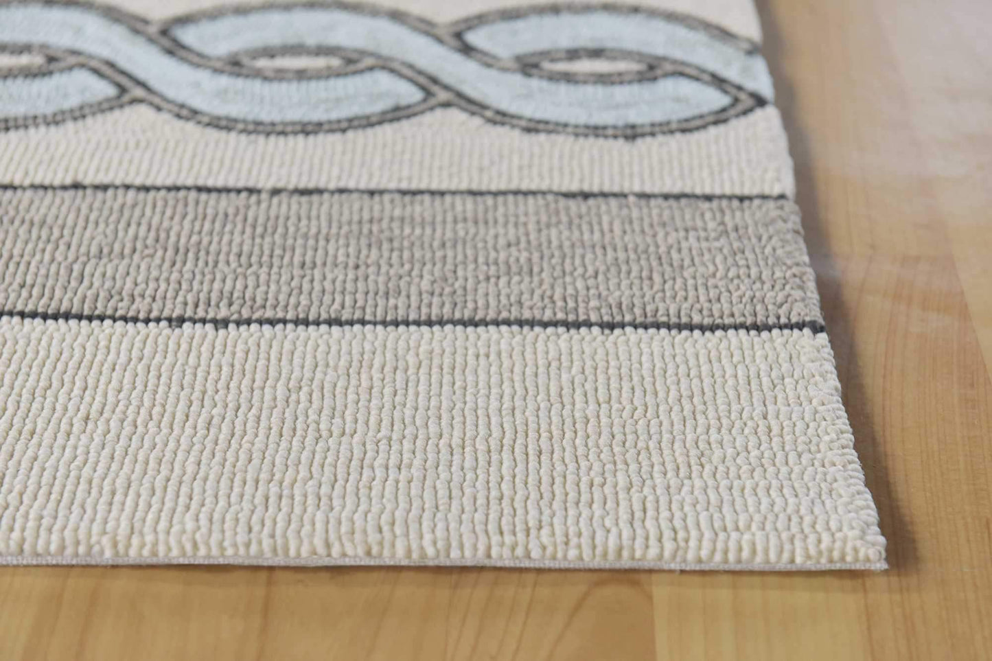 6' X 9' Uv Treated Polypropylene Ivory Or Spa Area Rug - Homeroots - Flyclothing LLC