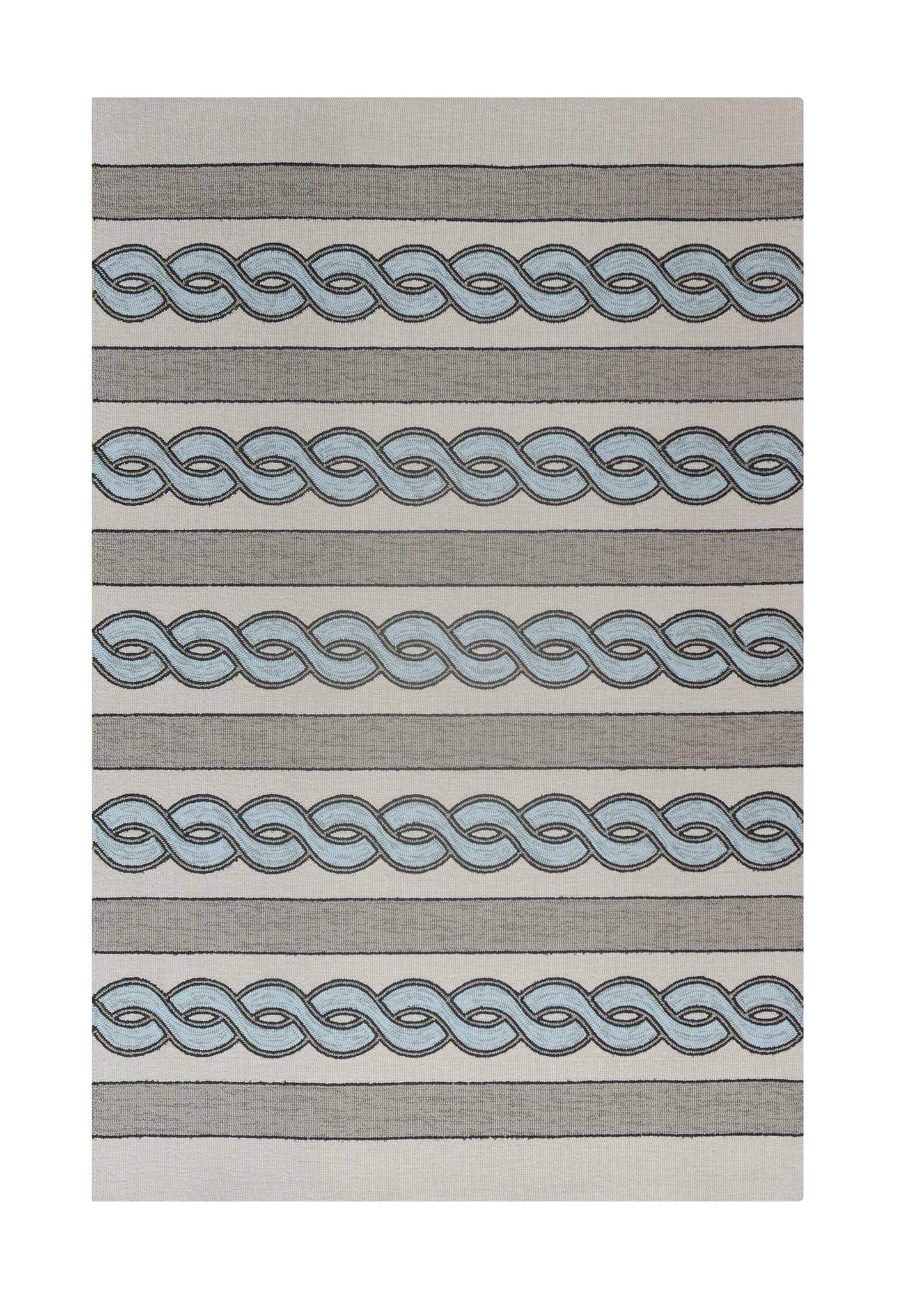 6' X 9' Uv Treated Polypropylene Ivory Or Spa Area Rug - Homeroots - Flyclothing LLC