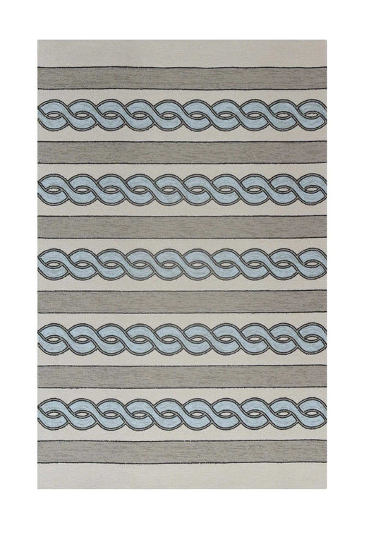6' X 9' Uv Treated Polypropylene Ivory Or Spa Area Rug - Homeroots - Flyclothing LLC