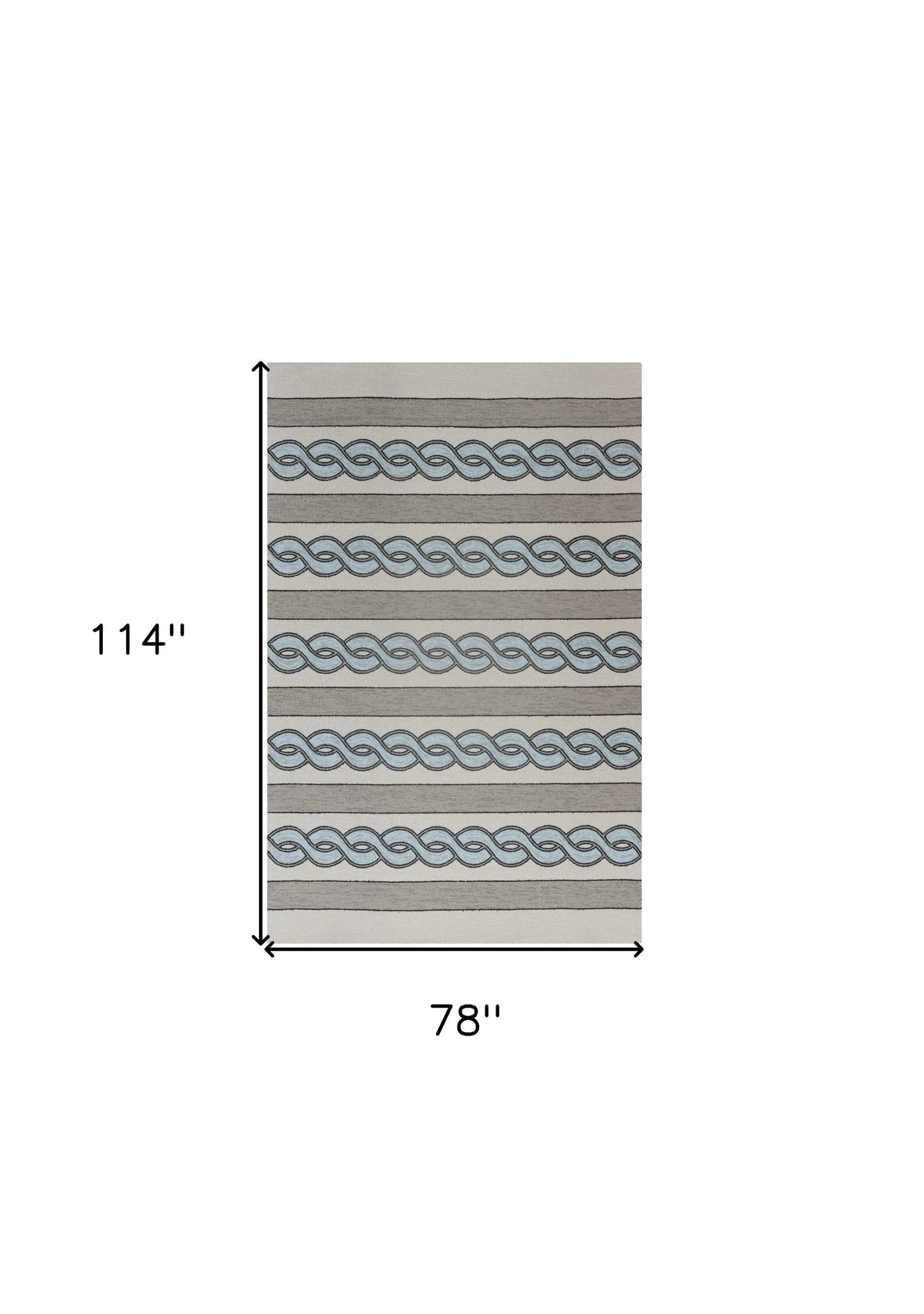 6' X 9' Uv Treated Polypropylene Ivory Or Spa Area Rug - Homeroots - Flyclothing LLC