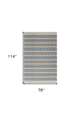 6' X 9' Uv Treated Polypropylene Ivory Or Spa Area Rug - Homeroots - Flyclothing LLC
