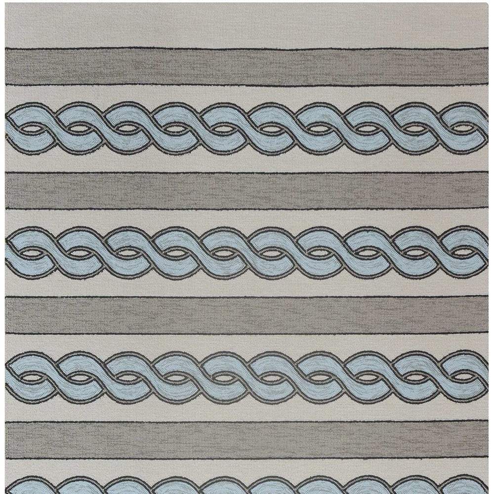 6' X 9' Uv Treated Polypropylene Ivory Or Spa Area Rug - Homeroots - Flyclothing LLC