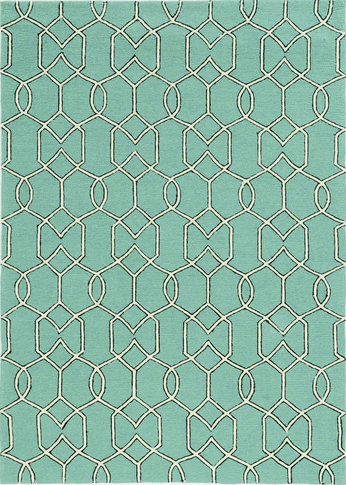 7' X 10' Green Moroccan Indoor Outdoor Area Rug - Homeroots - Flyclothing LLC