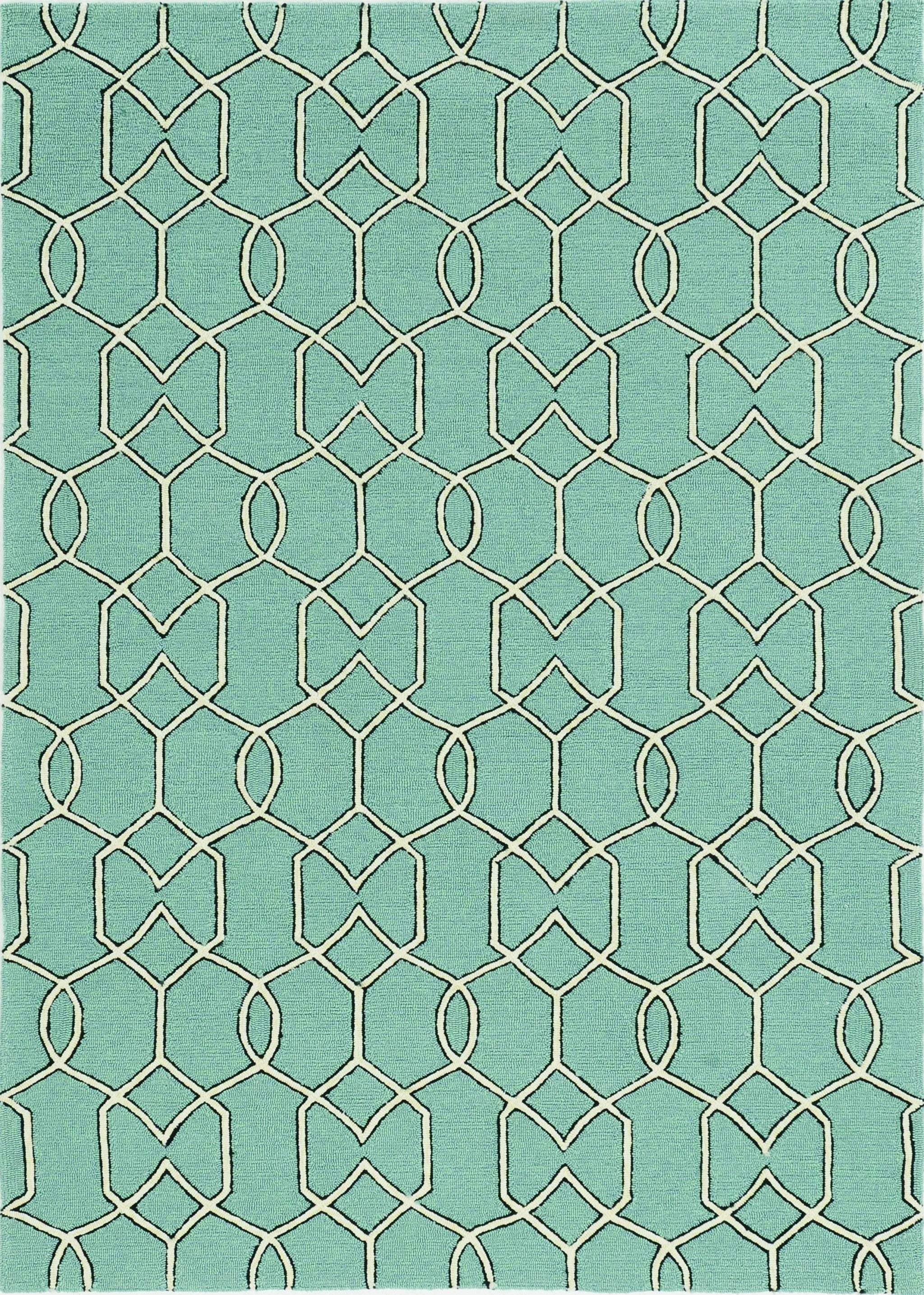 7' X 10' Green Moroccan Indoor Outdoor Area Rug - Homeroots - Flyclothing LLC