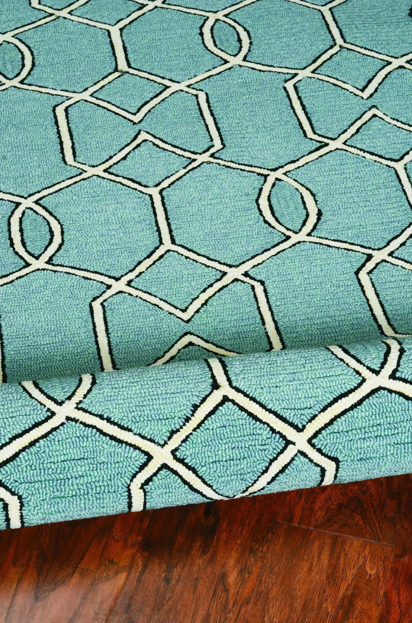 7' X 10' Green Moroccan Indoor Outdoor Area Rug - Homeroots - Flyclothing LLC
