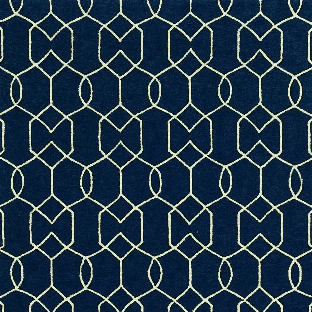 7' X 10' Blue Moroccan Indoor Outdoor Area Rug - Homeroots - Flyclothing LLC