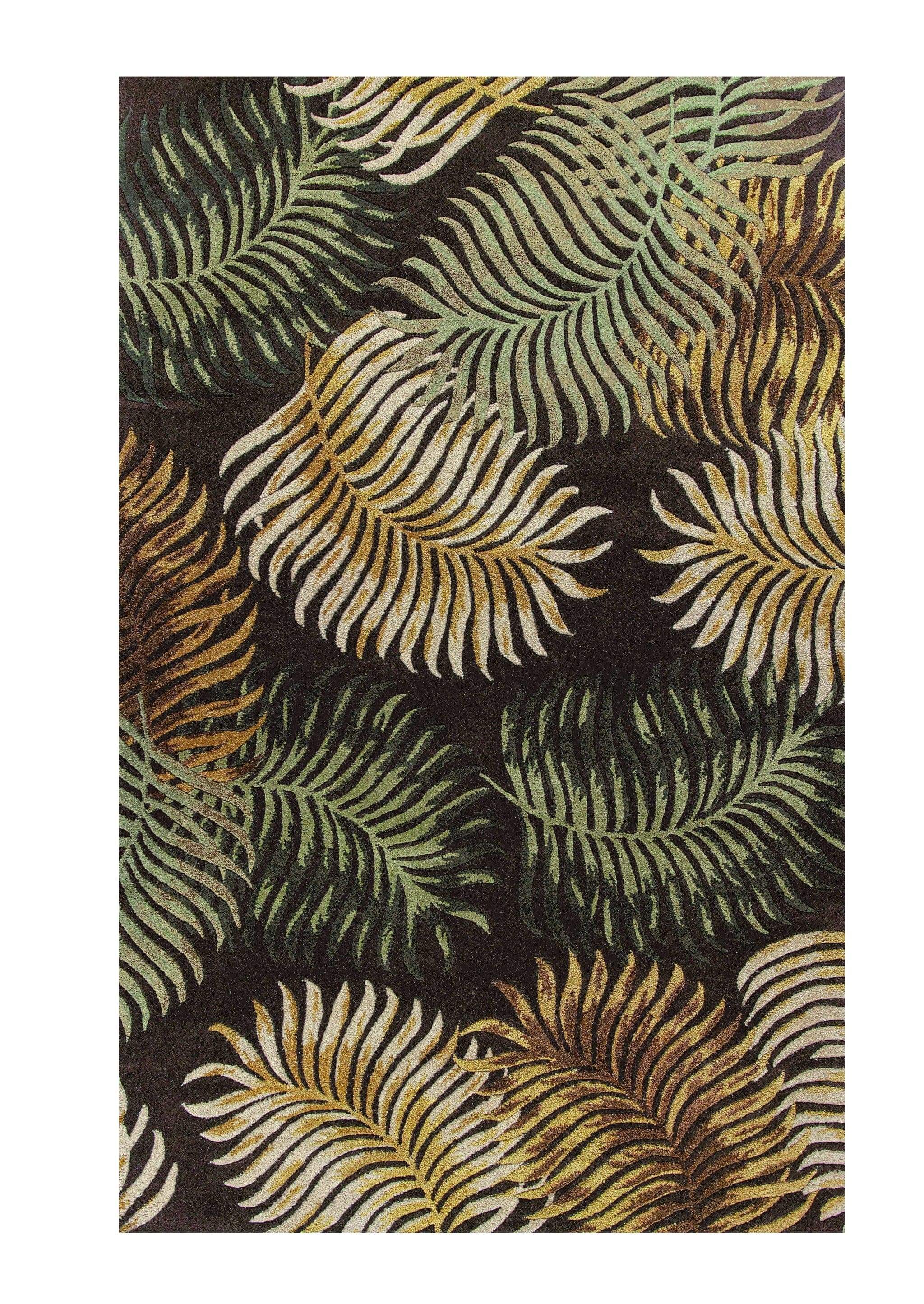 5' X 8' Wool Espresso Area Rug - Homeroots - Flyclothing LLC