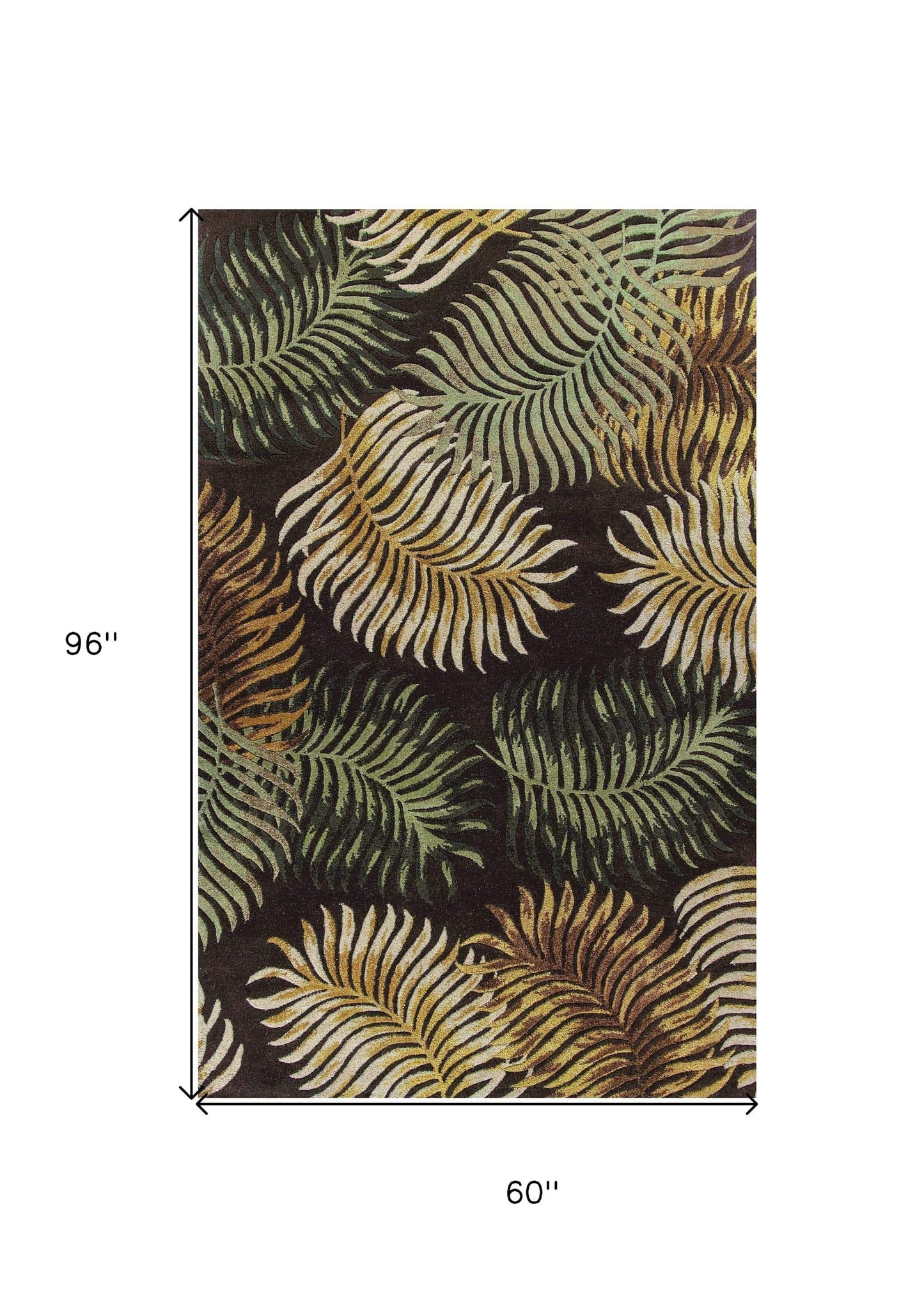 5' X 8' Wool Espresso Area Rug - Homeroots - Flyclothing LLC