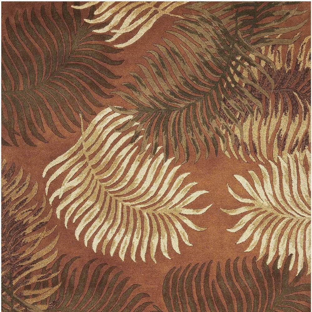 5' X 8' Wool Rust Area Rug - Homeroots - Flyclothing LLC
