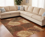 5' X 8' Wool Rust Area Rug - Homeroots - Flyclothing LLC