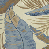 5' X 8' Ivory and Blue Wool Tropical Botanical Hand Tufted Area Rug - Homeroots - Flyclothing LLC