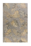 5' X 8' Grey Hand Tufted Tropical Palms Indoor Area Rug - Homeroots