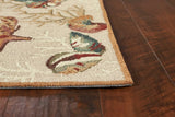 7' X 9' Polyester Beige Area Rug - Homeroots - Flyclothing LLC