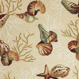 7' X 9' Polyester Beige Area Rug - Homeroots - Flyclothing LLC