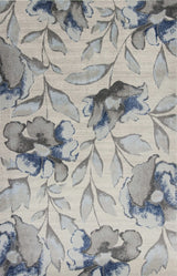 7' X 10' Blue and Gray Area Rug - Homeroots - Flyclothing LLC