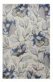 7' X 10' Blue and Gray Area Rug - Homeroots